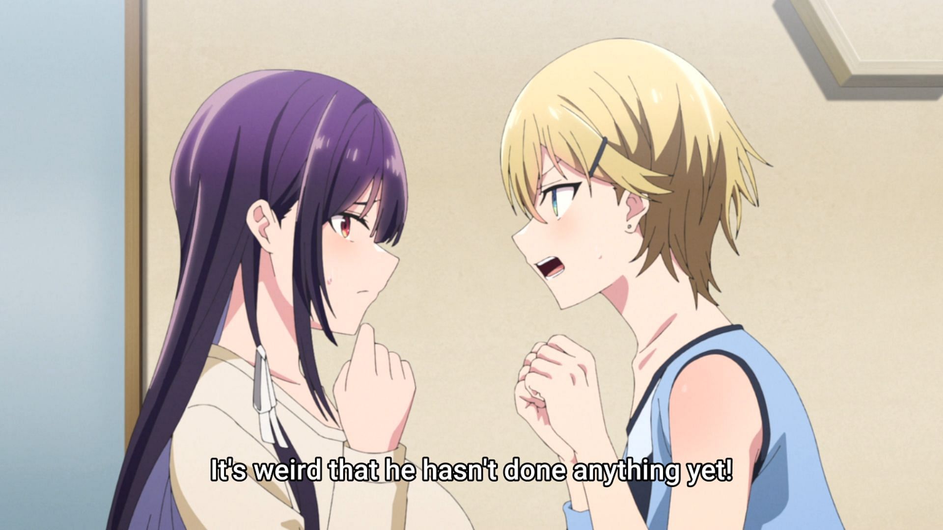 Takamine and Ellie in Please Put Them On, Takamine-san! episode 10 (Image via LIDENFILMS)